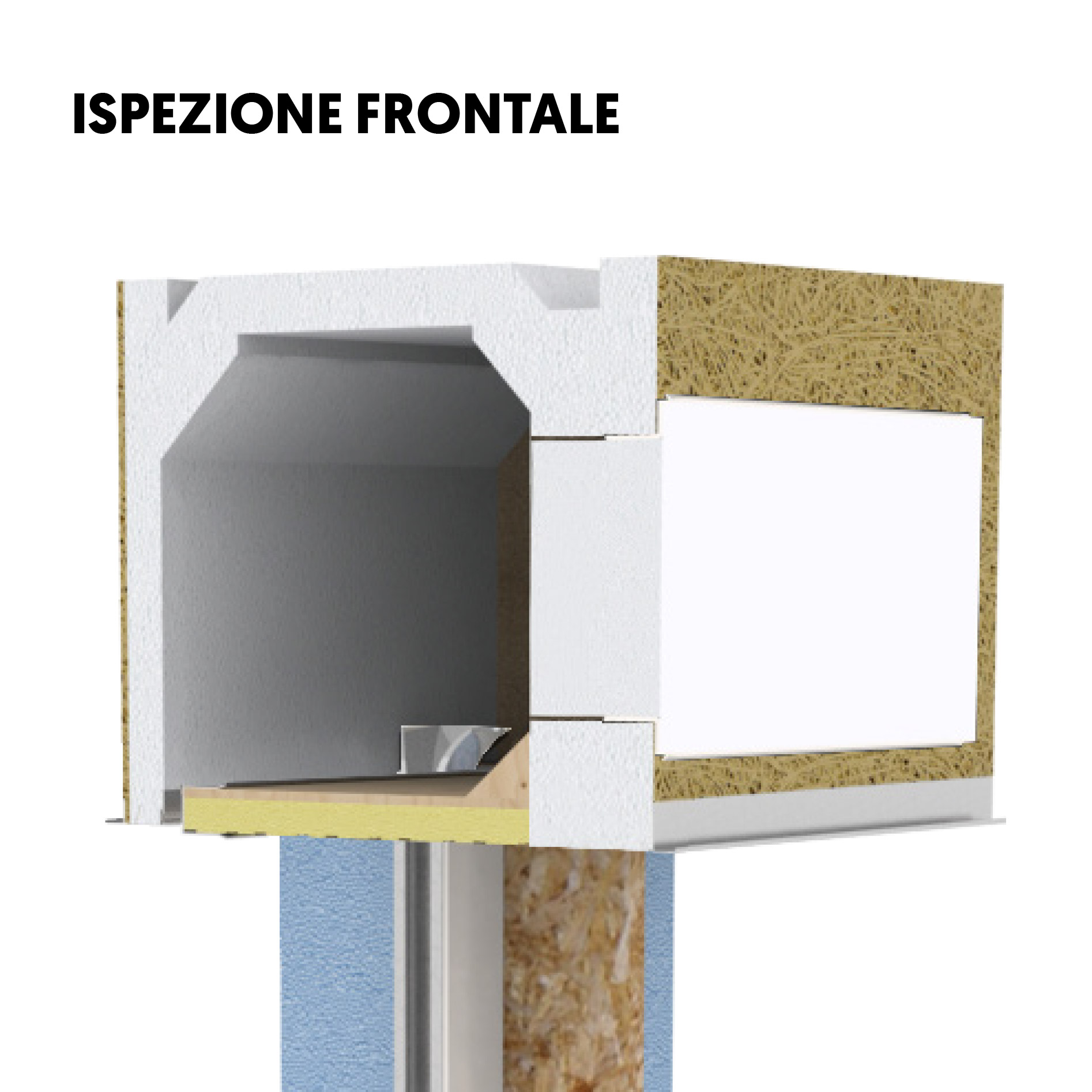 Cassonetto Centro Muro FRONTALE - De Faveri srl - monoblocchi finestra - sistemi  termo-isolanti